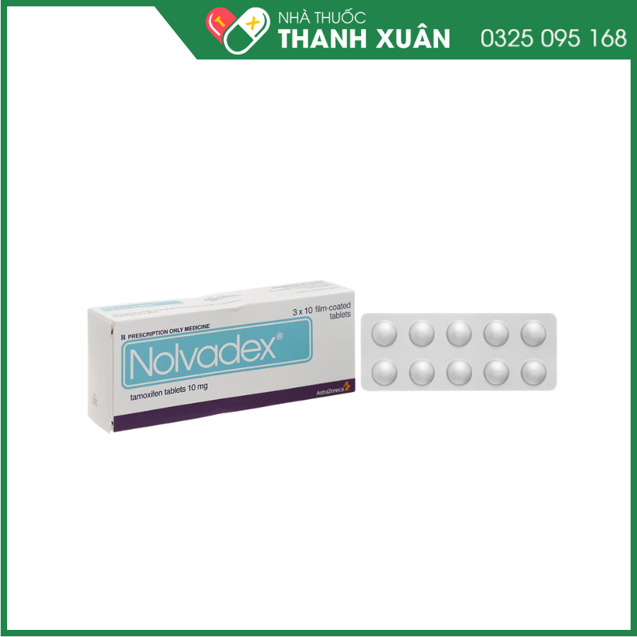 Nolvadex 10mg chỉ định điều trị ung thư biểu mô tuyến vú
